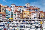 landscape, nature, port, boats, people, buildings, darling, clouds, colorful, sea